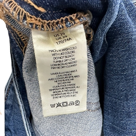 Anthropologie Pilcro Shorts Womens Slouchy Shorts Overall Sz 29 Denim Shortall - Picture 6 of 9